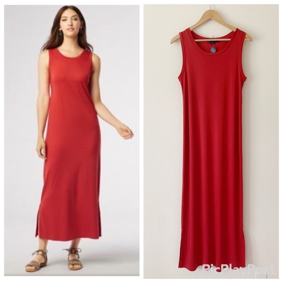 Pendleton Dresses & Skirts - NWT Pendleton Eliot Red Cotton Maxi Tank Dress Small